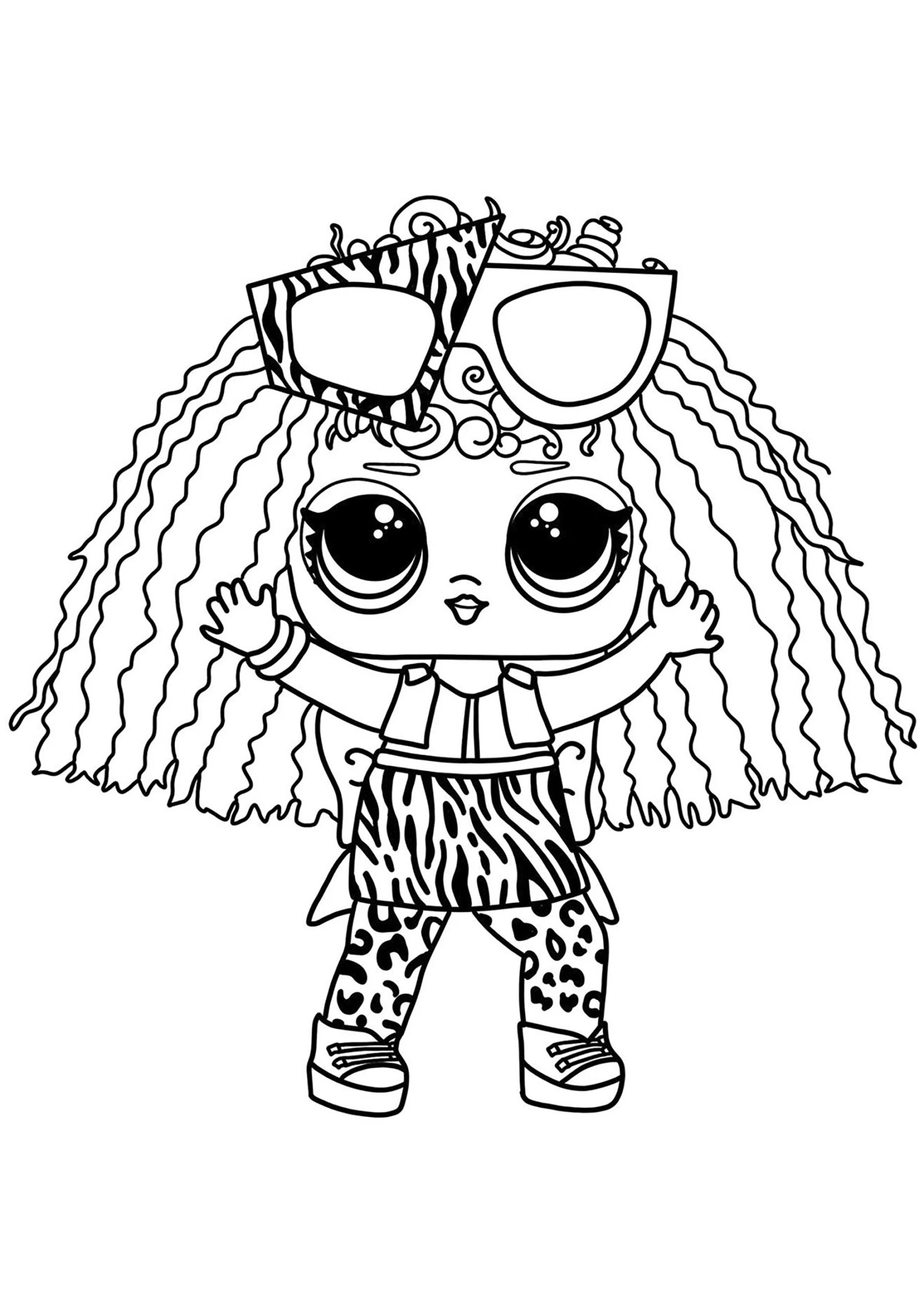 LOL Surprise Doll Rocker Doll LOL Surprise Dolls Coloring Pages