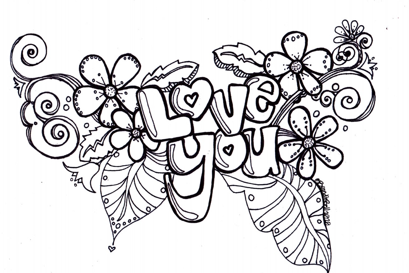 I Love You Coloring Pages I Love You Coloring Pages