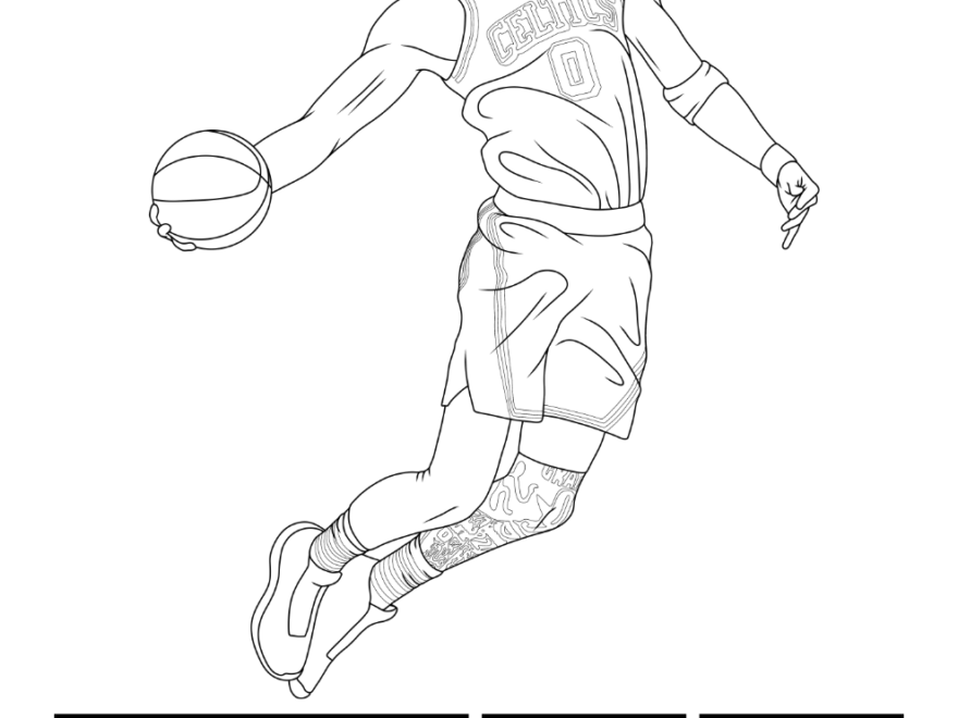 Made A Celtics Activity Sheet featuring Tatum For Y all R bostonceltics
