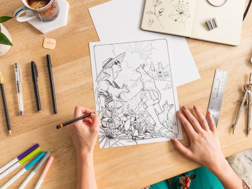 Make Your Own Coloring Book FREE Tutorial Craftsy