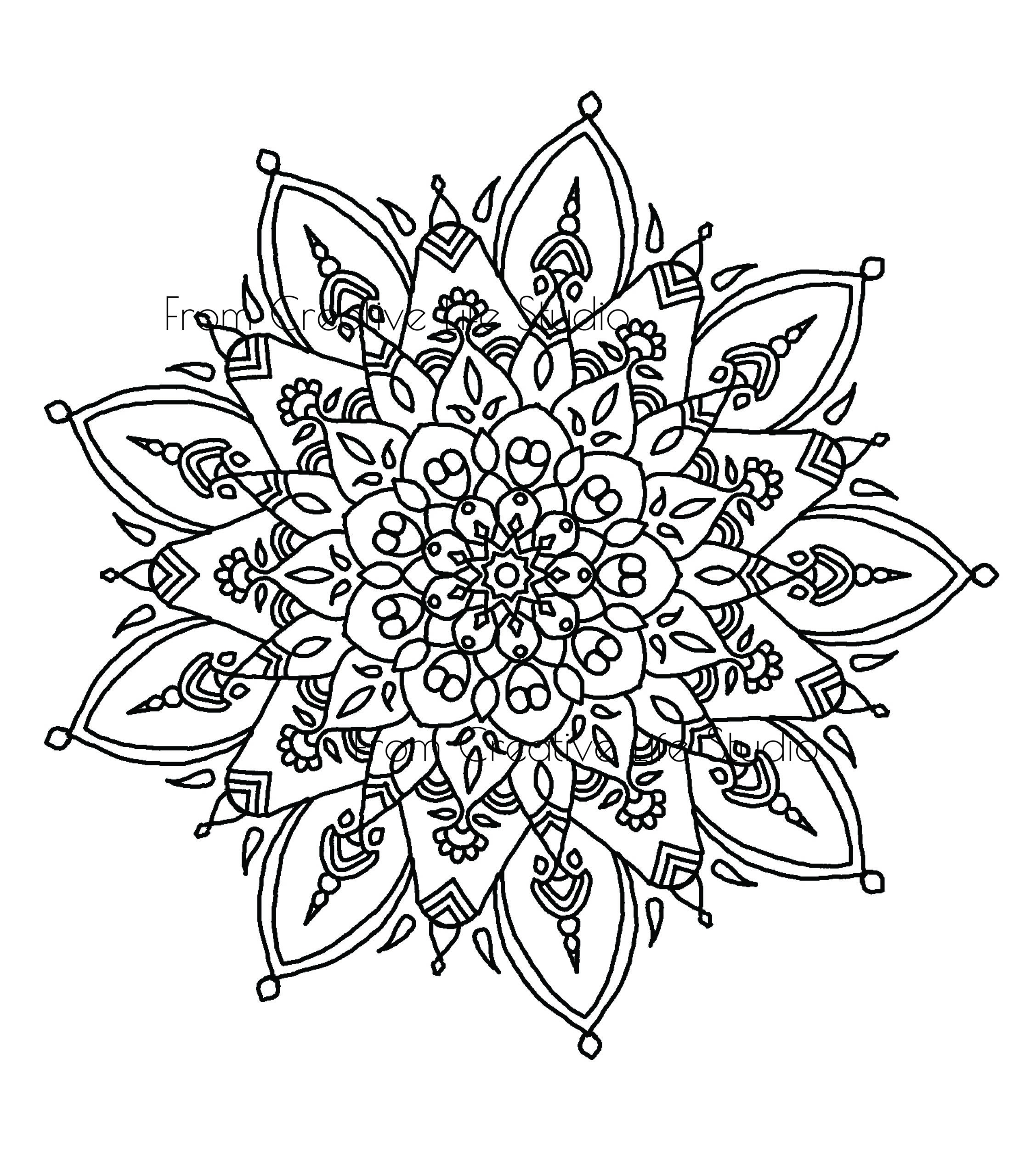 Mandala Holiday Adult Coloring Page Creative Life Studio Mandala Holiday Adult Coloring Page Creative Life Studio