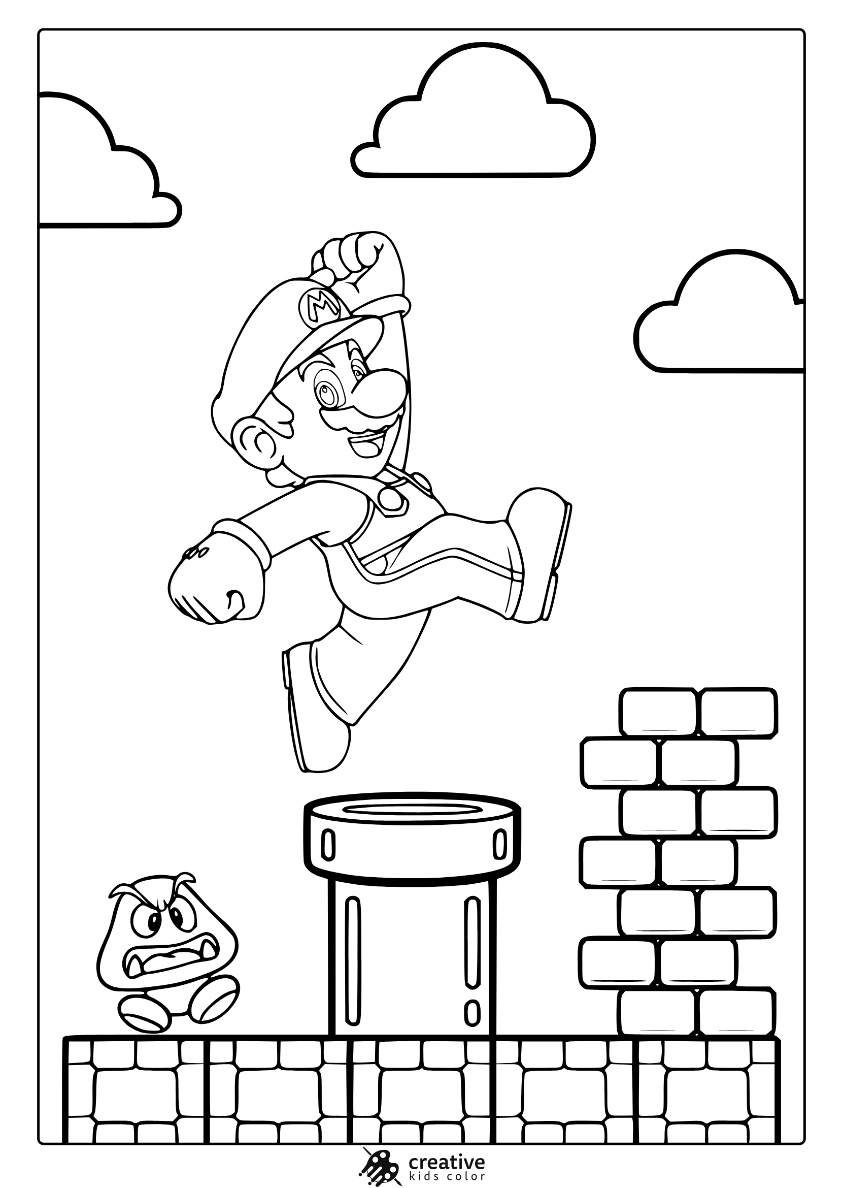 Mario Coloring Pages 25 Free Printable PDF Mario Coloring Pages 25 Free Printable PDF