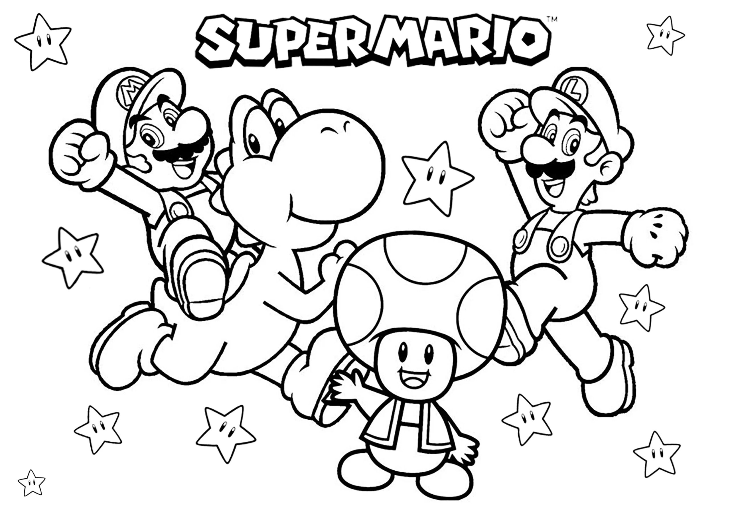 Mario Luigi Yoshi And Toad With Many Stars Images Tagged mario Coloring Pages Mario Luigi Yoshi And Toad With Many Stars Images Tagged mario Coloring Pages