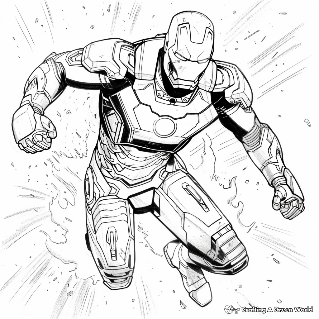 Marvel Head Coloring Pages