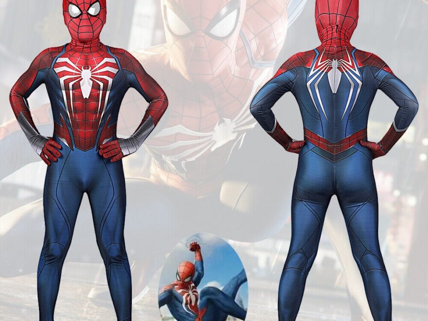 Marvel s Spider Man 2 PS5 Peter Parker Costume Cosplay Suit Bodysuit Kids EBay