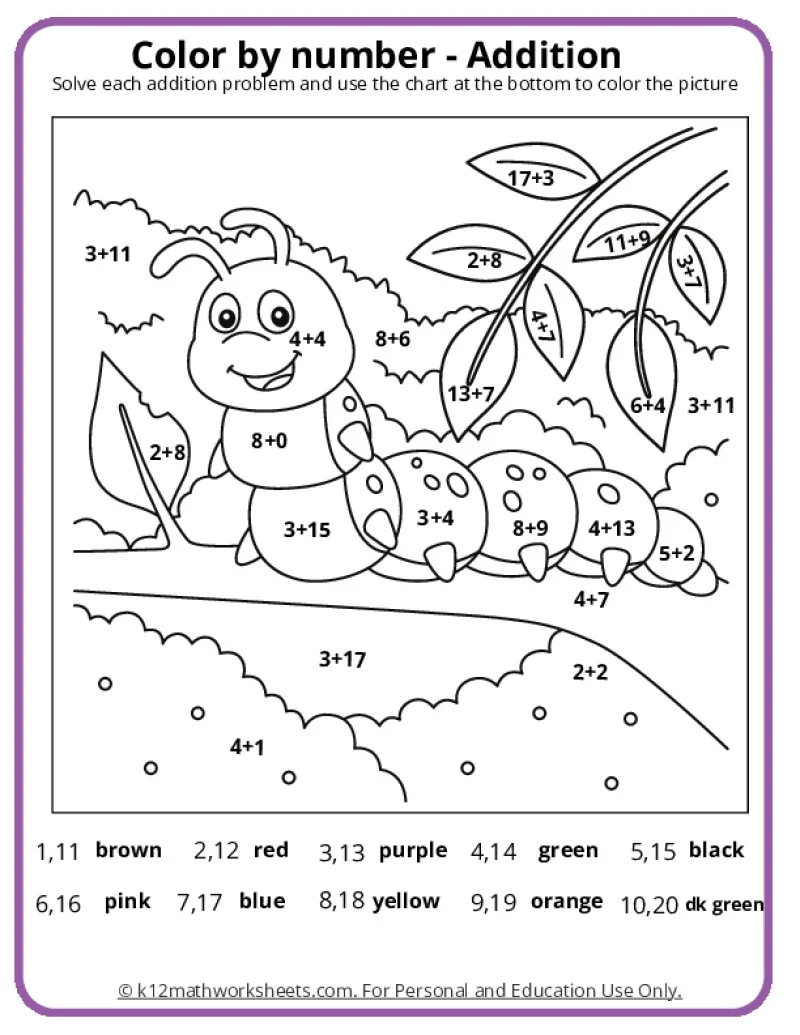 Math Coloring Pages Printable PDFs By K12mathworksheets Math Coloring Pages Printable PDFs By K12mathworksheets