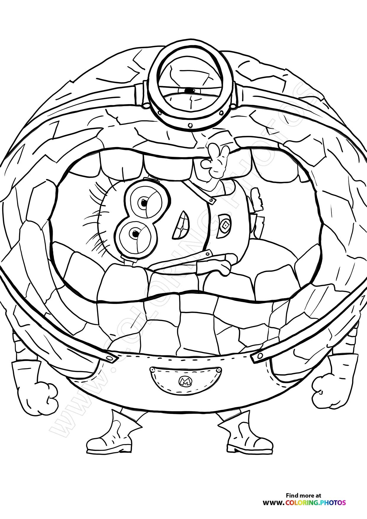 Mega Minion Jerry Eating Minions Coloring Pages For Kids Mega Minion Jerry Eating Minions Coloring Pages For Kids