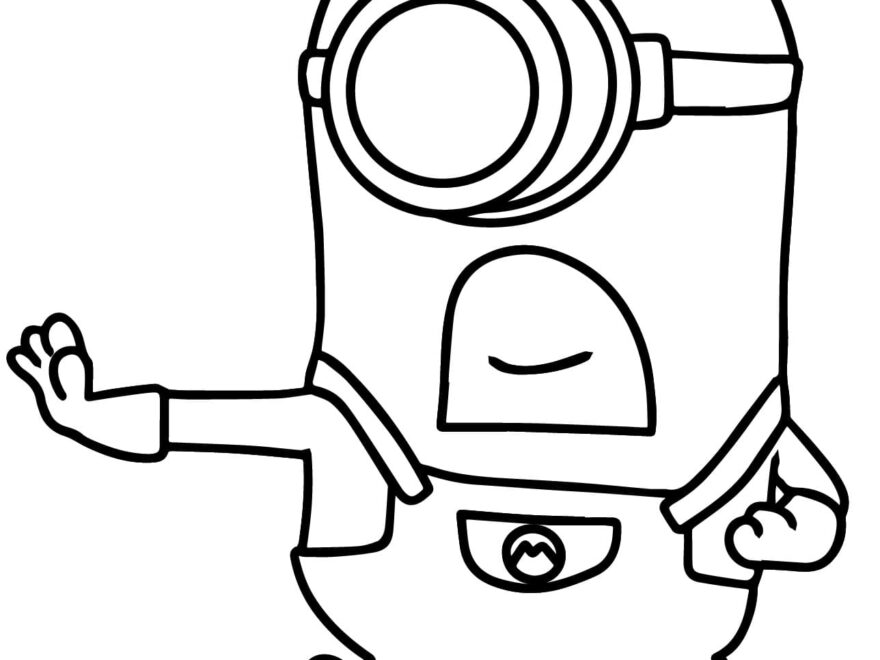 Mega Minion Mel From Despicable Me 4 Coloring Page Download Print Or Color Online For Free