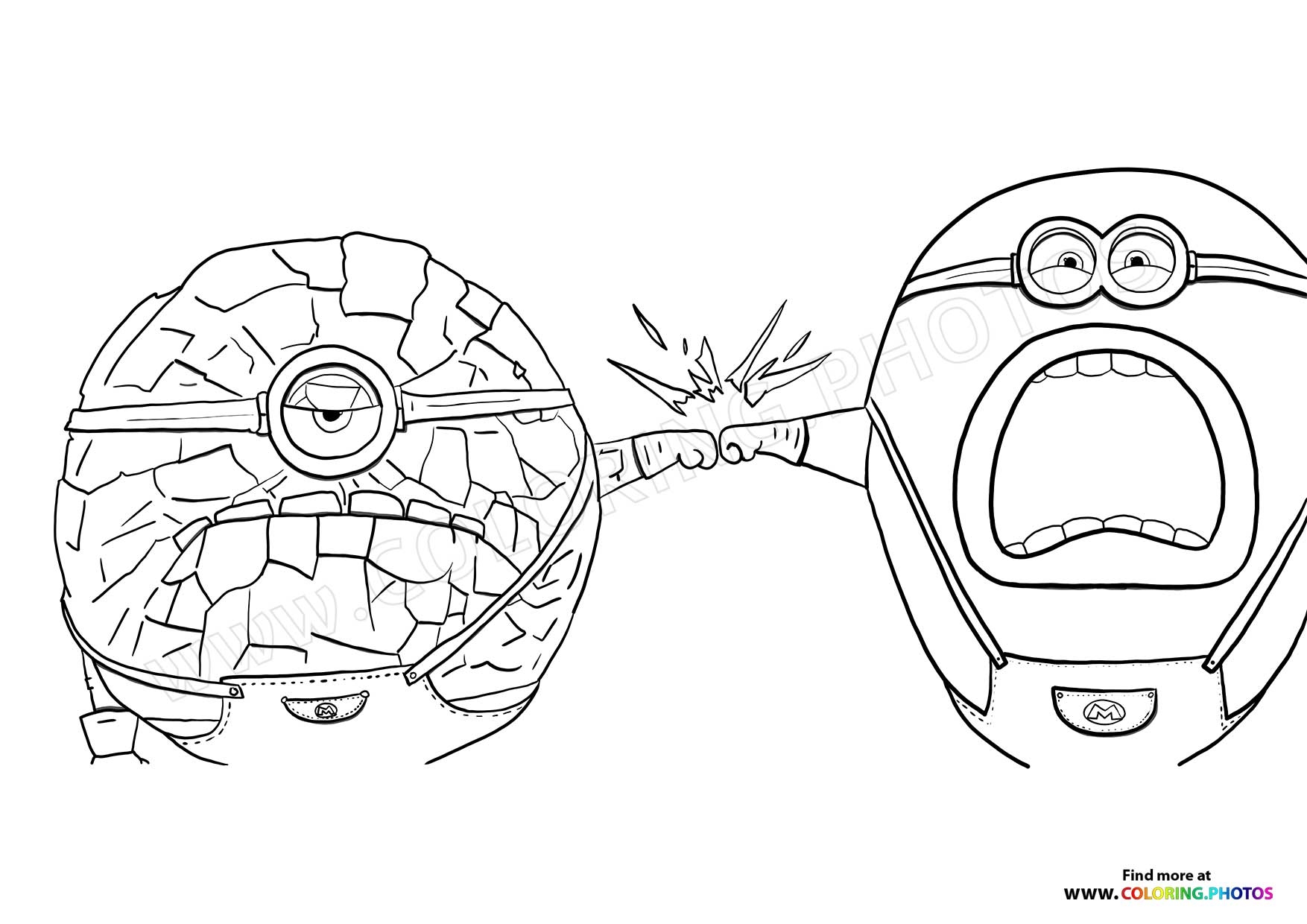 Mega Minions Dave And Jerry Coloring Pages For Kids Mega Minions Dave And Jerry Coloring Pages For Kids