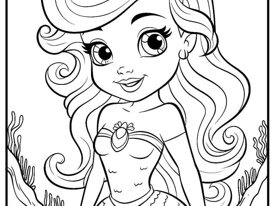 Mermaid Coloring Pages Ariel Coloring Pages FreeColoringPages