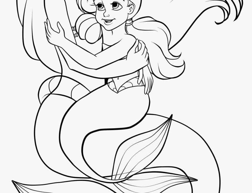 Mermaid Drawing Png Ariel Melody Coloring Pages Transparent Png Transparent Png Image PNGitem