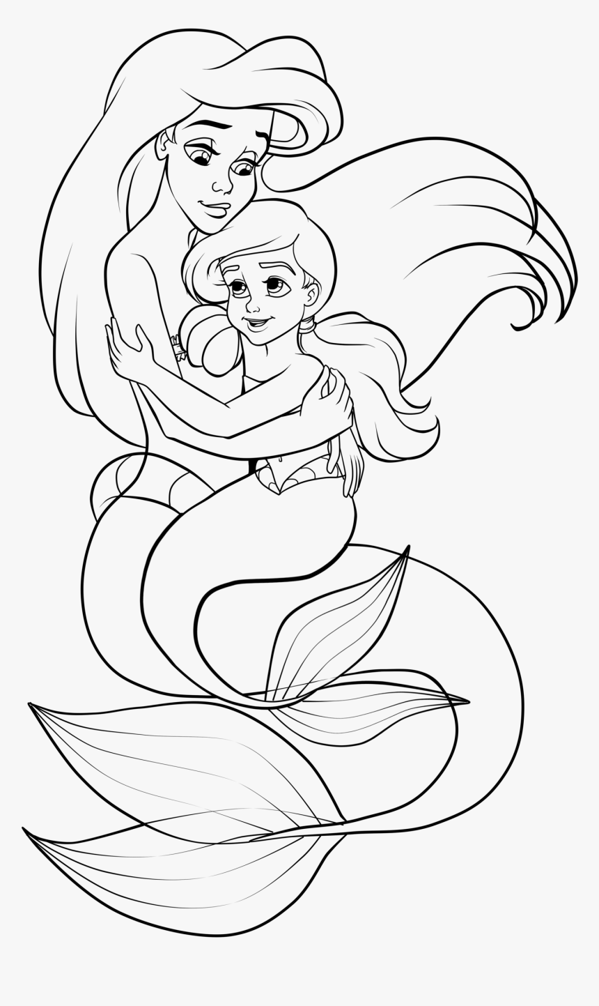 Mermaid Drawing Png Ariel Melody Coloring Pages Transparent Png Transparent Png Image PNGitem