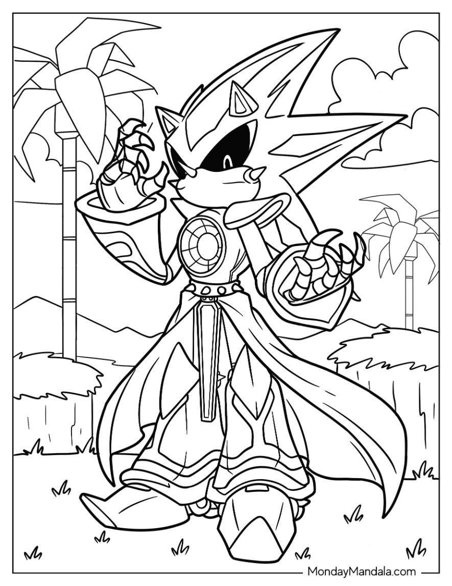 Sonic Coloring Pages Metal Sonic Sonic Coloring Pages Metal Sonic