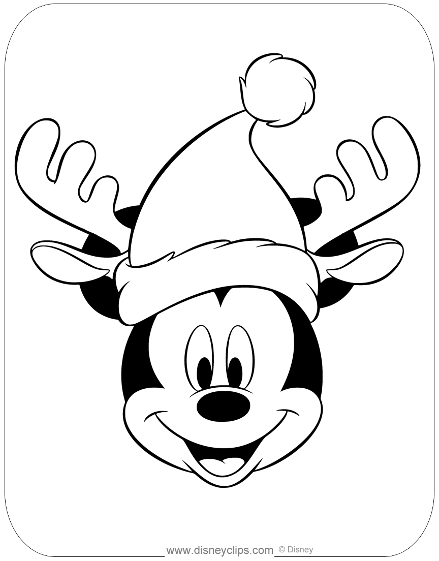 Mickey Mouse Christmas Coloring Pages Disneyclips Mickey Mouse Christmas Coloring Pages Disneyclips