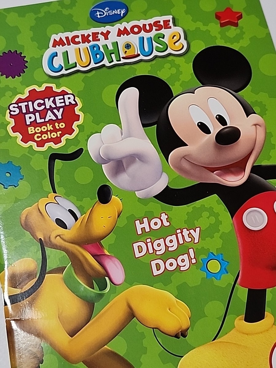 Mickey Mouse Clubhouse Hot Diggity Dog Sticker Coloring Book Dalmatian Press EBay