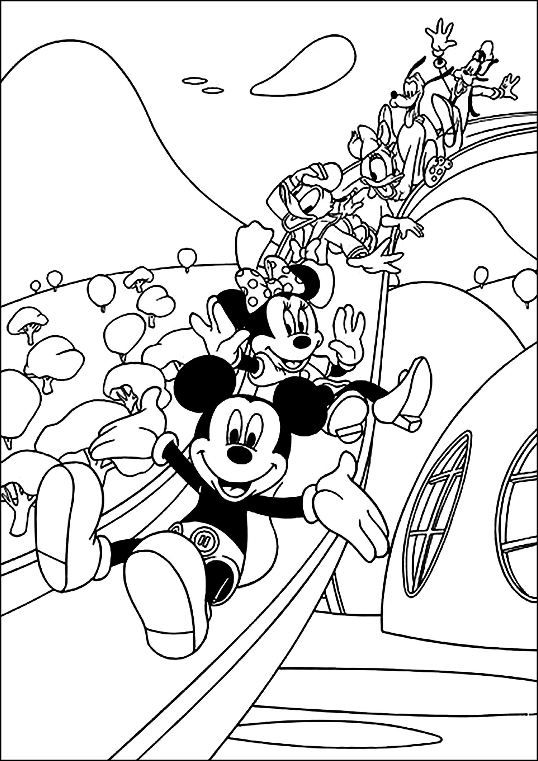 Mickey Mouse Clubhouse Coloring Pages Pluto