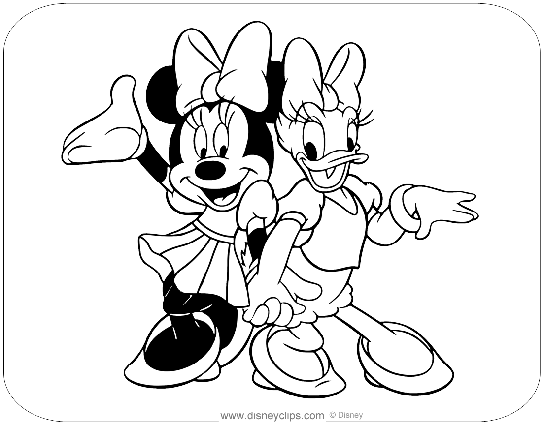 Mickey Mouse Friends Coloring Pages 4 Disneyclips