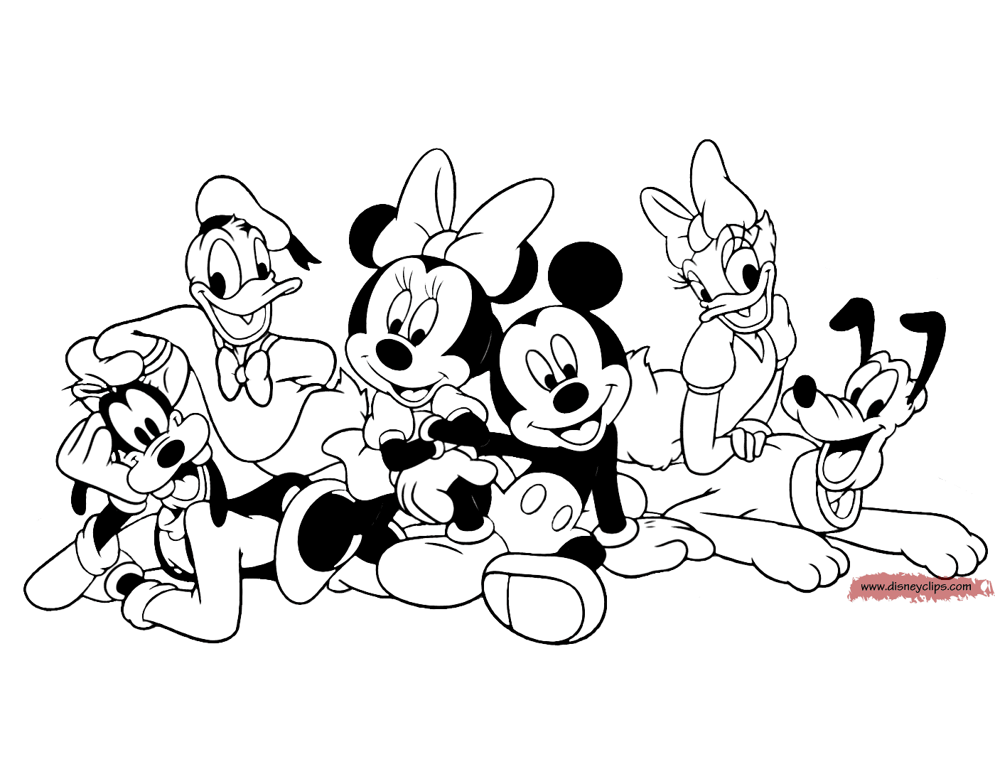 Minnie Daisy Coloring Pages