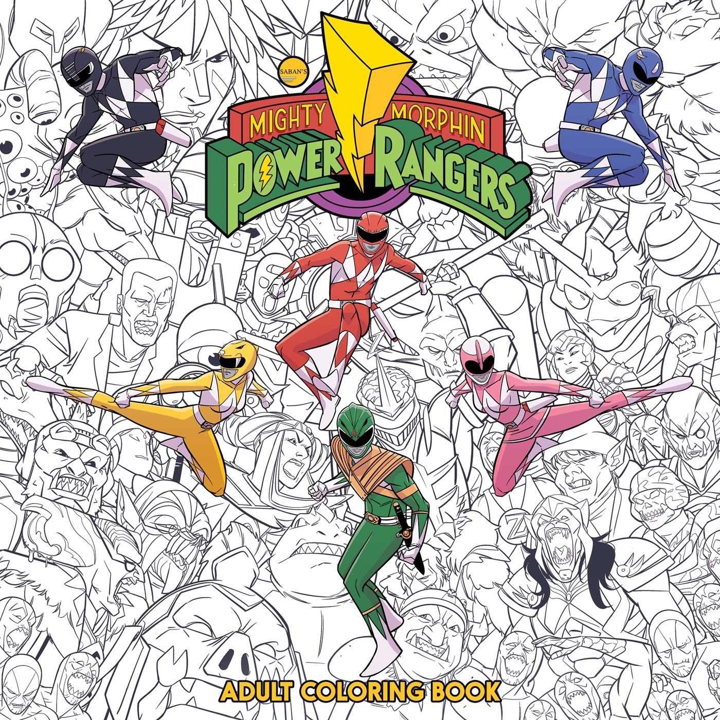 Mighty Morphin Power Rangers Adult Coloring Book PWRRNGR Mighty Morphin Power Rangers Adult Coloring Book PWRRNGR