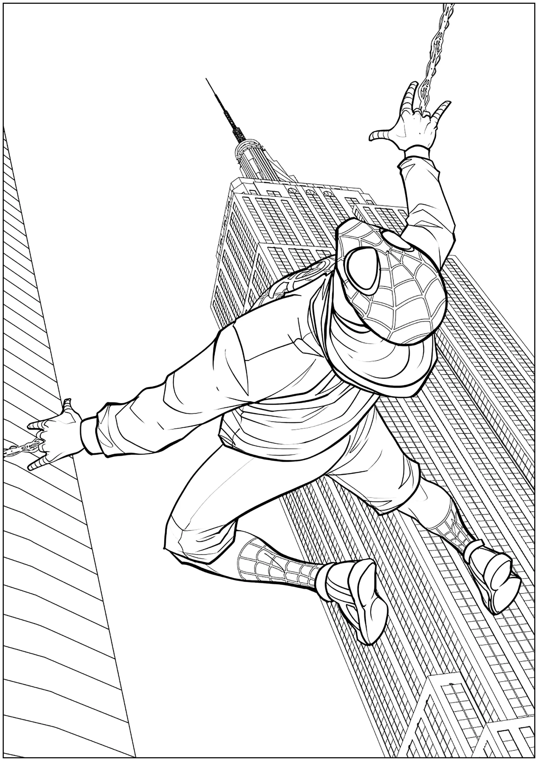 Miles Morales Coloring Pages Across The Spider Verse