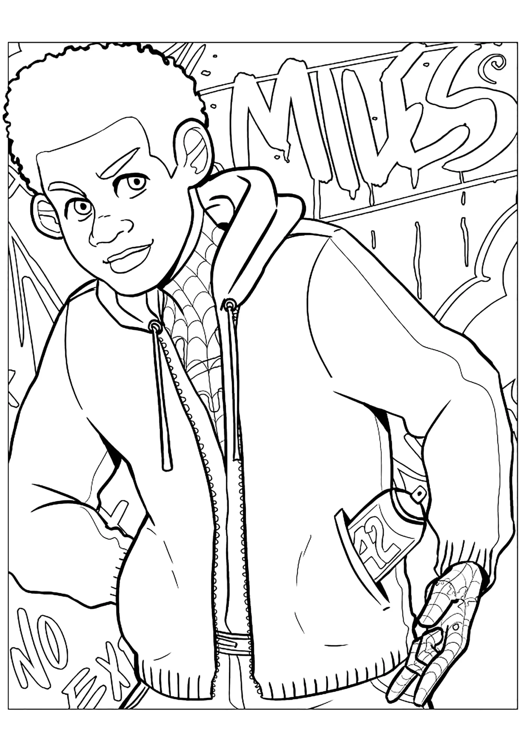 Coloring Pages Of Miles Morales