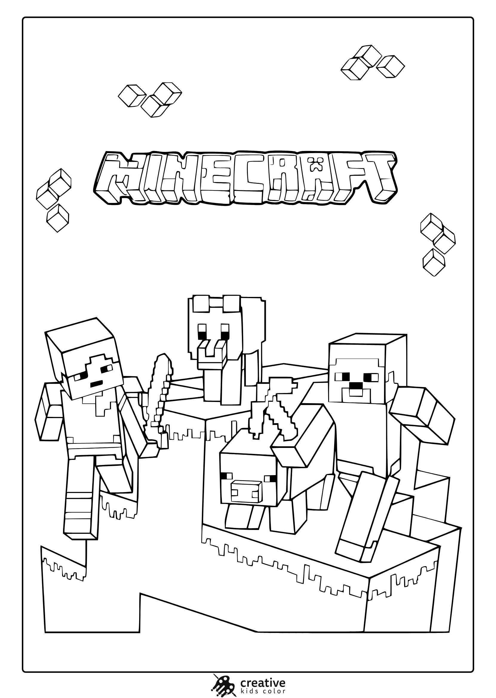 Minecraft Coloring Pages 30 Free Printable PDF Minecraft Coloring Pages 30 Free Printable PDF