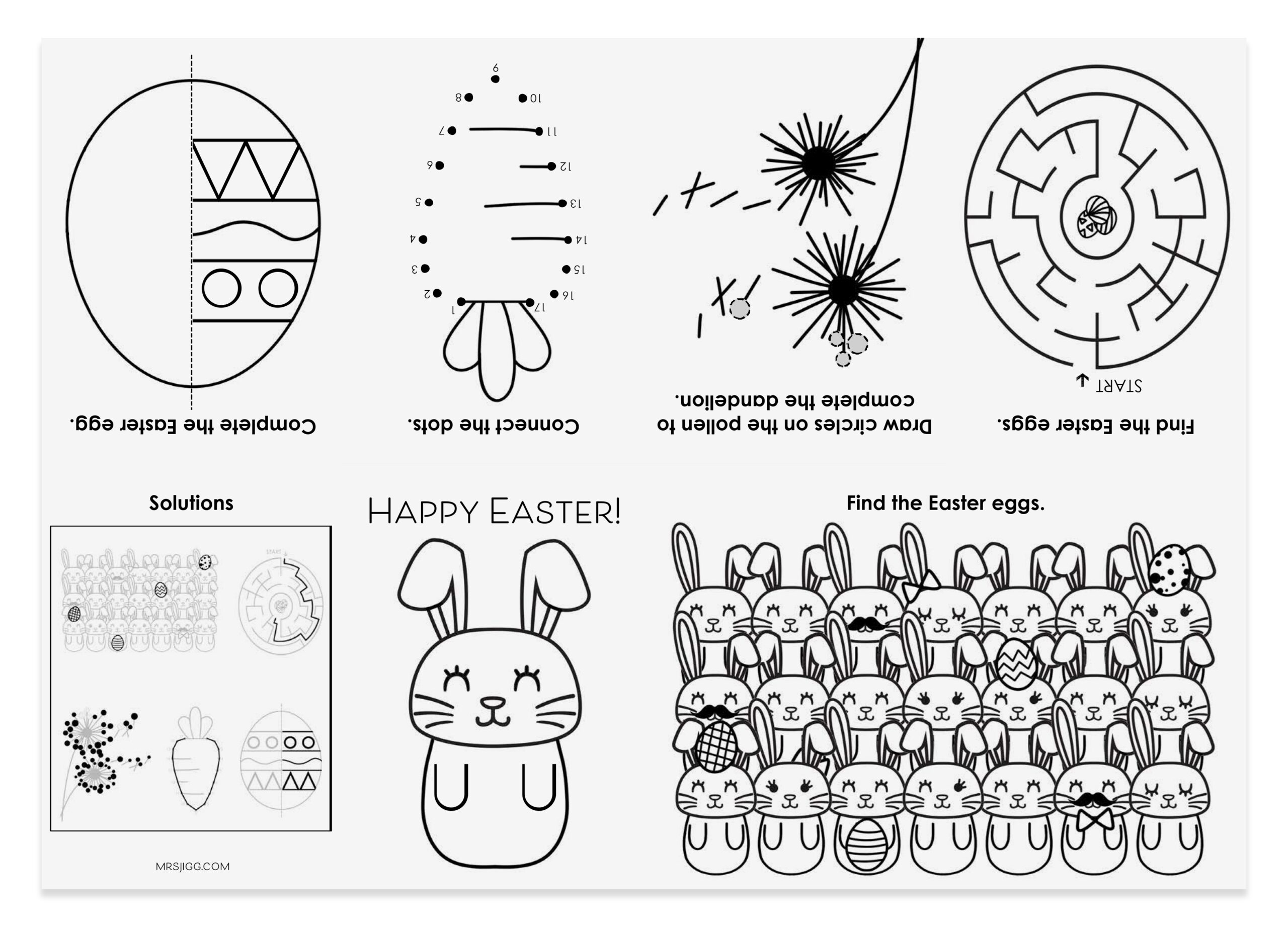 Mini Easter Activities Book Printable Mrs Jigg Mini Easter Activities Book Printable Mrs Jigg