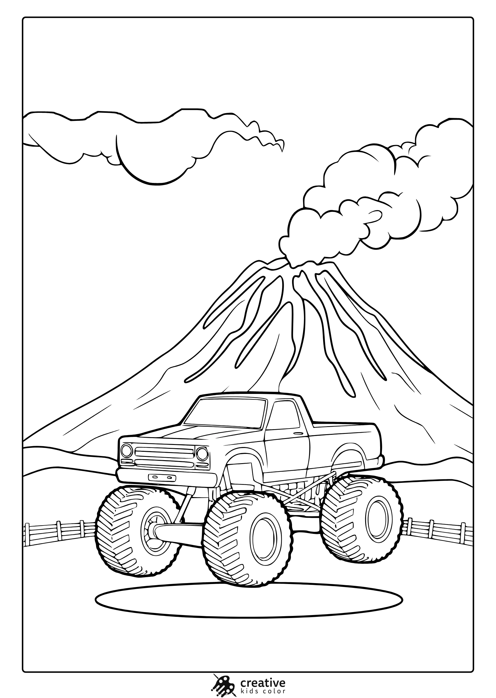 Monster Truck Coloring Pages 20 Free Printable PDF 