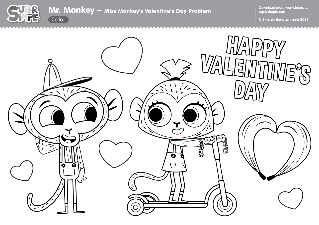 Monkey Car Coloring Pages