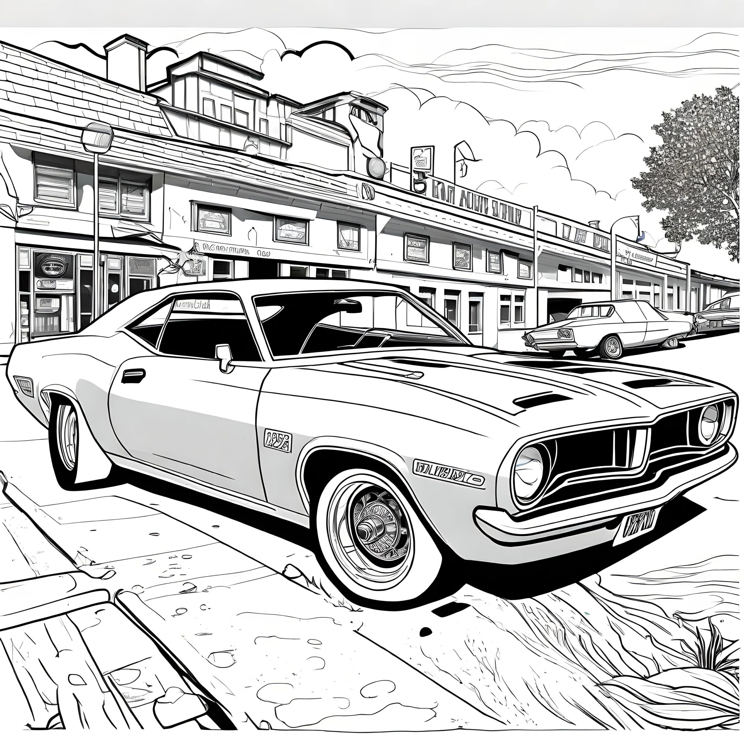 Gto Car Coloring Pages