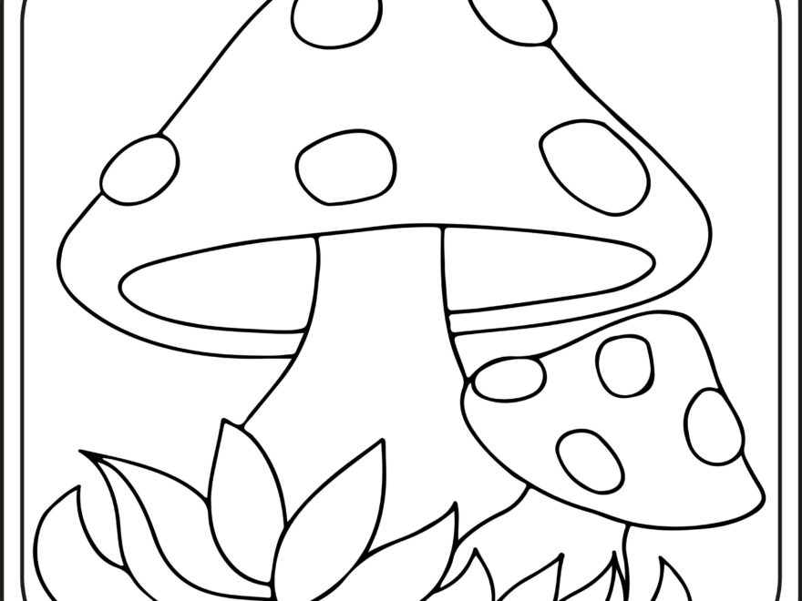 Mushroom Coloring Pages Preschool Kindergarten First Grade Made By Teachers