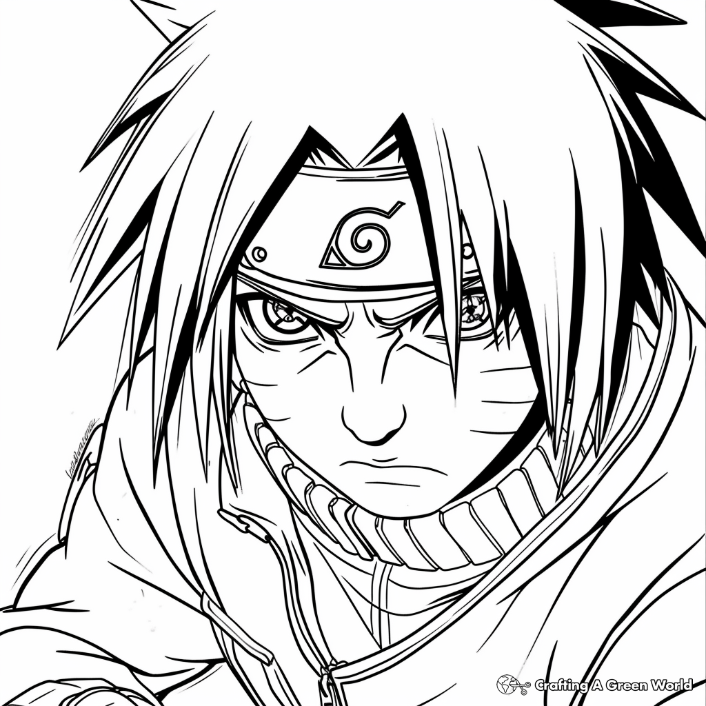Naruto Shippuden Coloring Pages Free Printable 