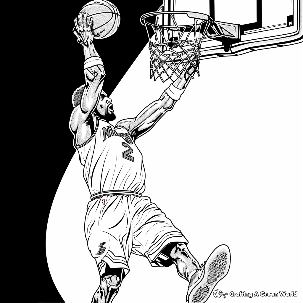 Real Nba Player Coloring Pages
