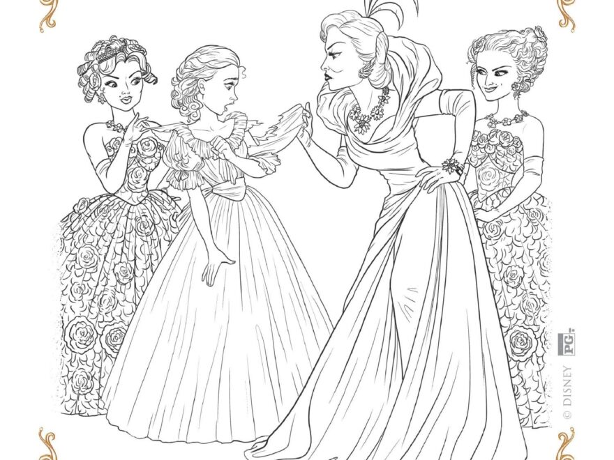 NEW Disney s Cinderella Coloring Pages And Activity Sheets