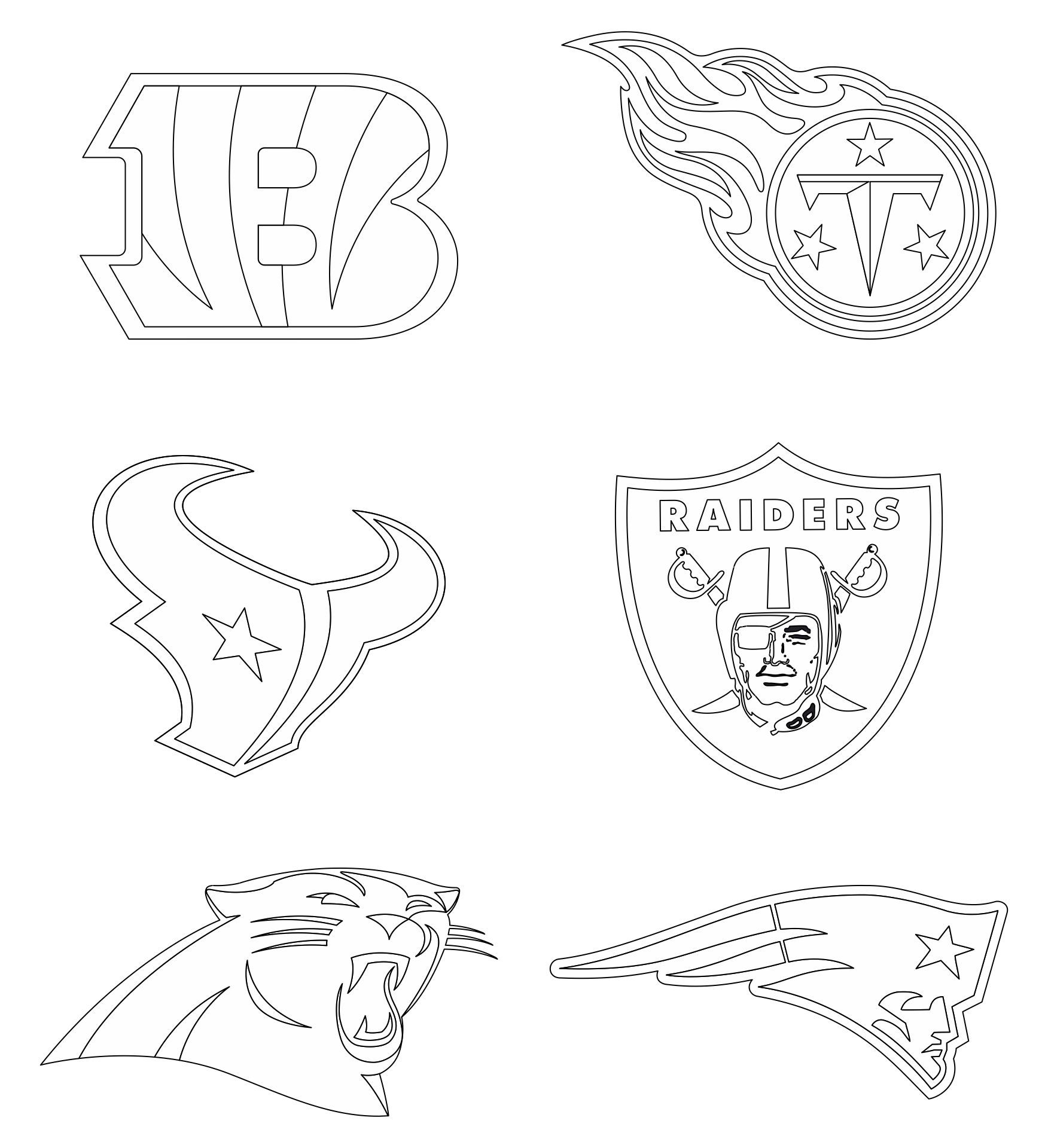 NFL Football Logos 10 Free PDF Printables Printablee
