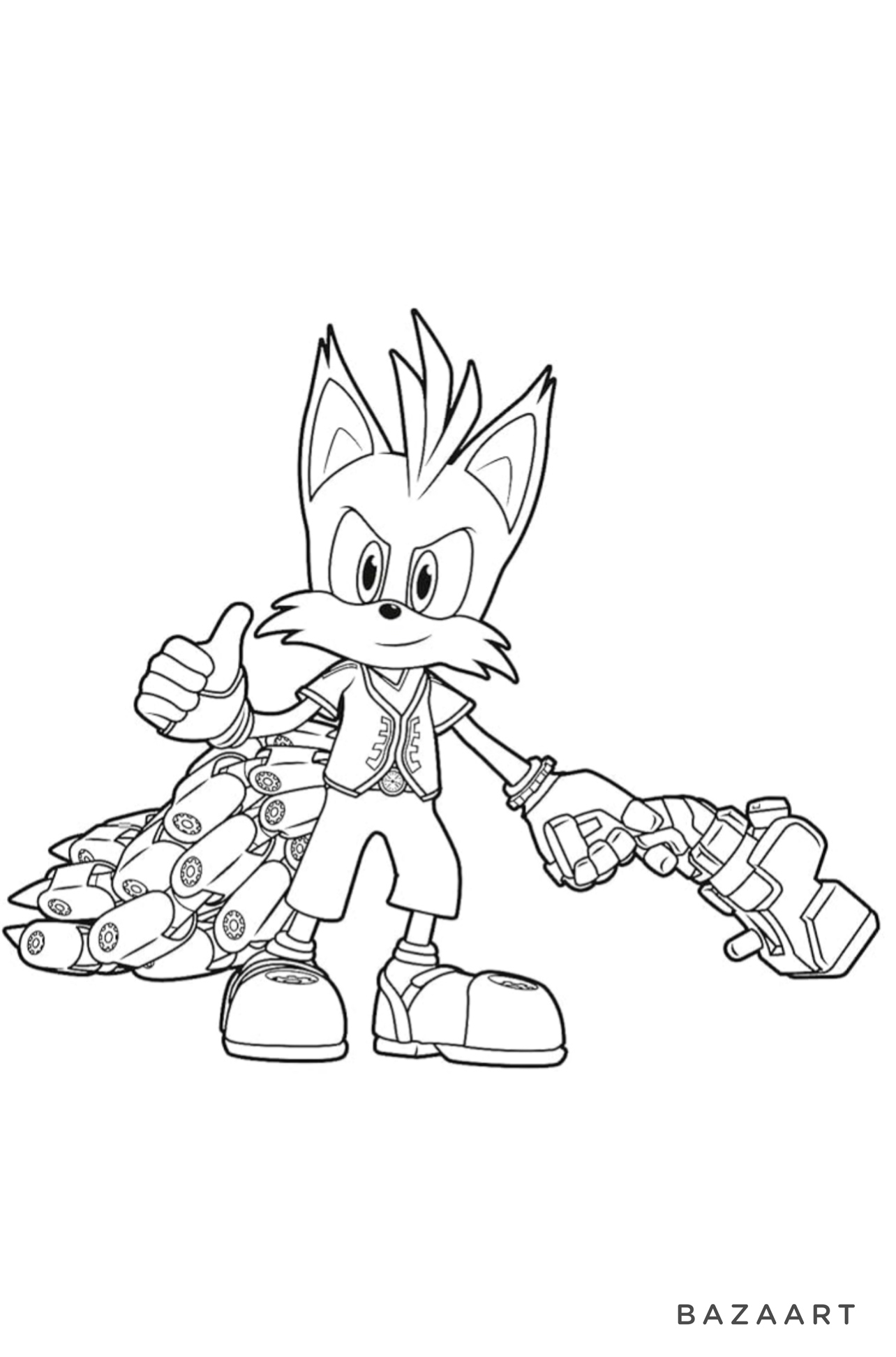  Nine Tails From Sonic Prime Free 3D File For 3D Printing Cults