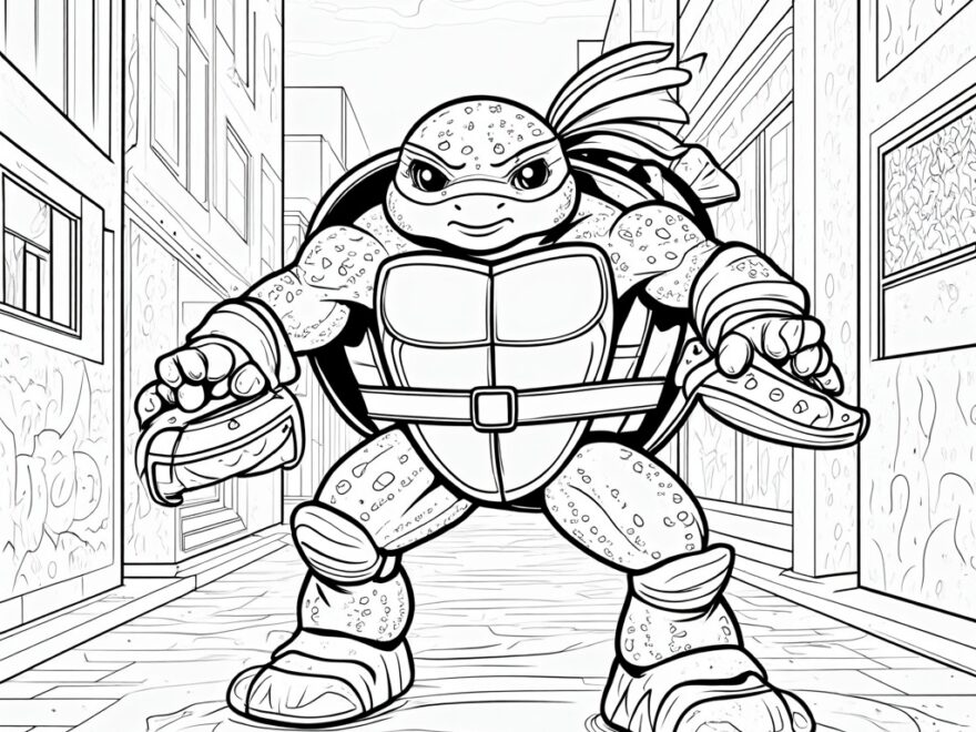Ninja Turtle Coloring Pages Plugger AI Designer