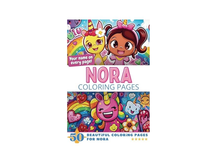 Nora Coloring Pages Wow Effect Your Name On Every Page Nora Coloring Book 6x9 50x Nora Coloring Page Fantastic Gift Publishing Pick A Page 9798851064388 Amazon Books