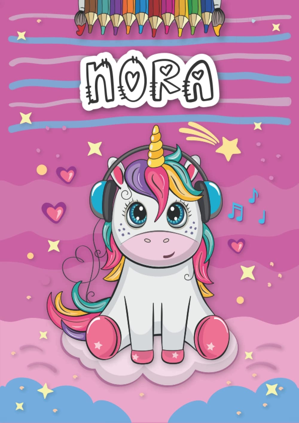 Nora Personalized Coloring Book For Nora Theme Unicorn Birthday Gift For Girl Daughter Ages 4 8 25 Unicorn Designs With Name Nora Large Size A4 ca 8 5 X 11 Inches Publishing Peter USS 9798359248617 Amazon Books