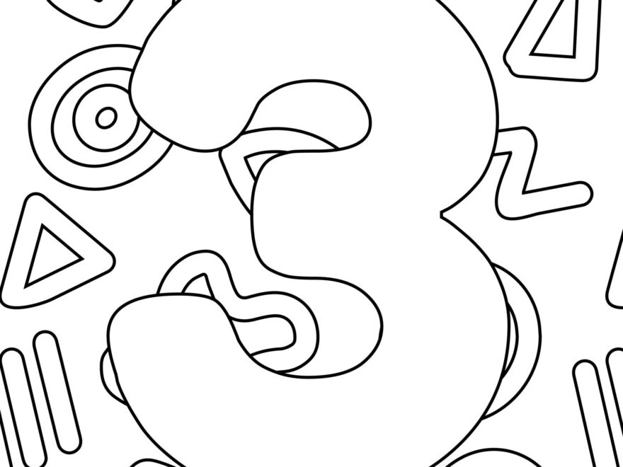 Number Coloring Pages Free Printable Numbers To Color Skip To My Lou
