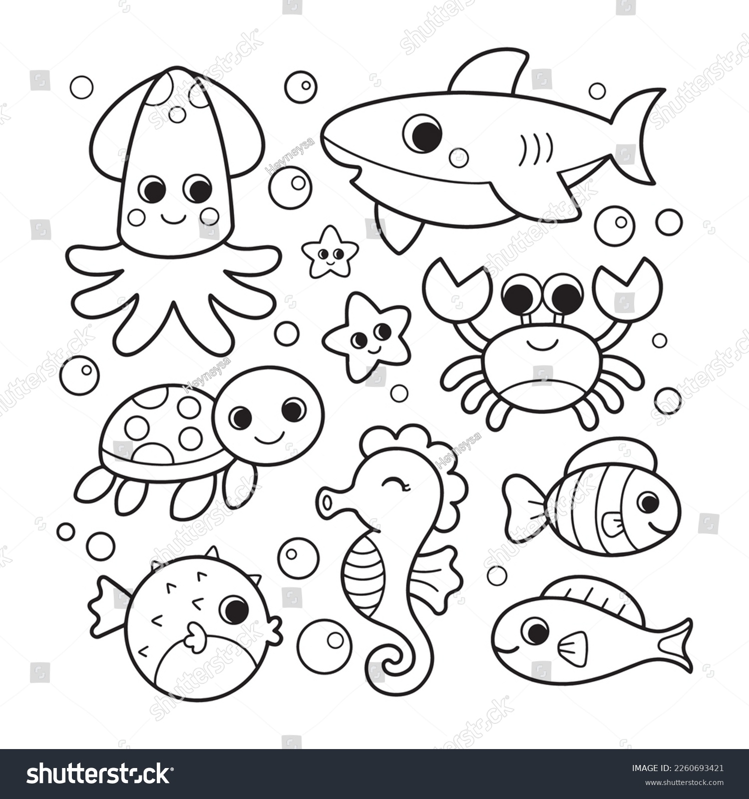Coloring Pages Of Ocean Animals