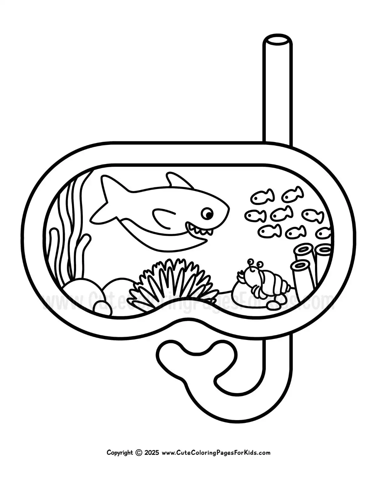 Ocean Coloring Pages Free PDF Printables Cute Coloring Pages For Kids