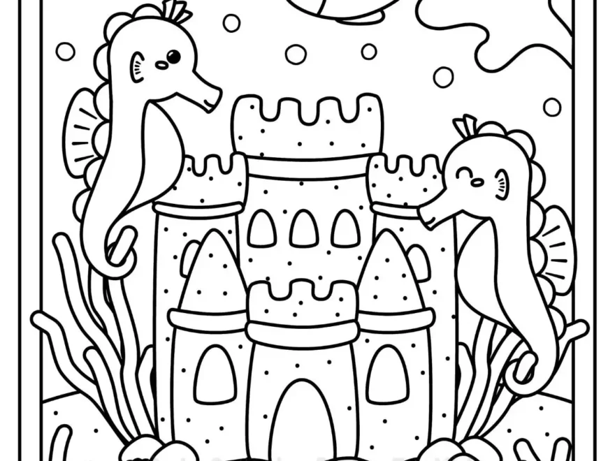 Ocean Coloring Pages Free PDF Printables Cute Coloring Pages For Kids