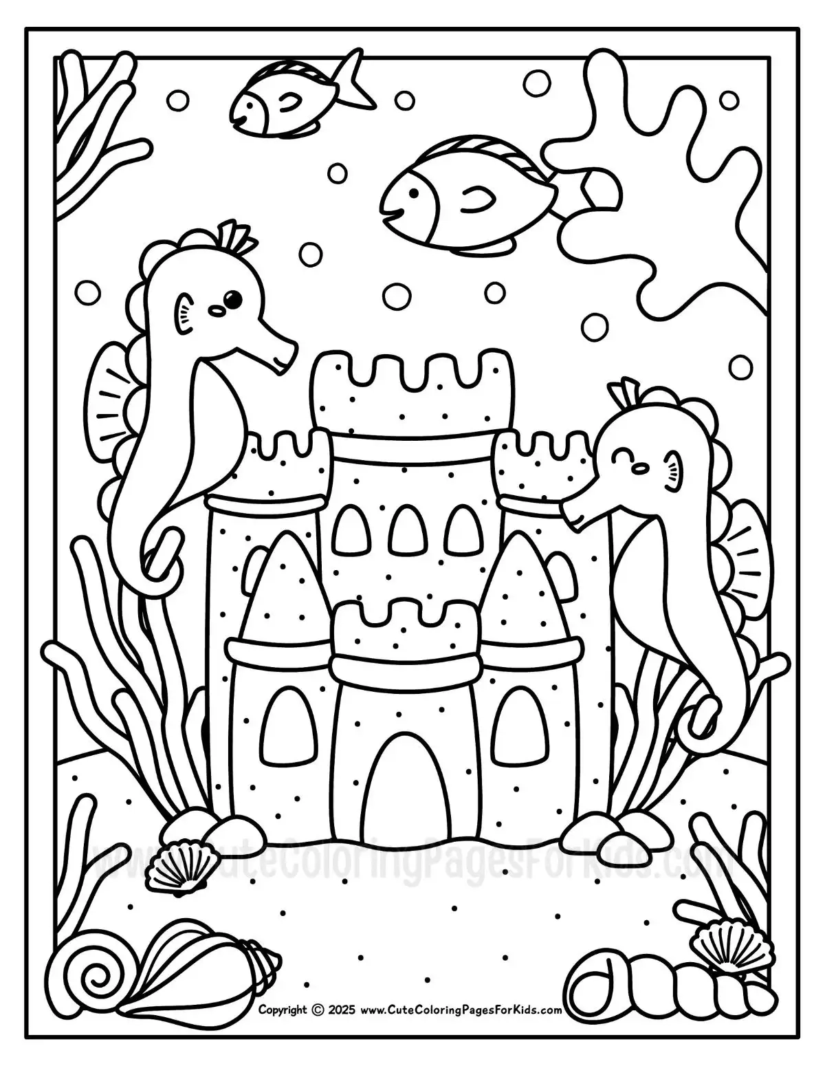 Ocean Coloring Pages Free PDF Printables Cute Coloring Pages For Kids