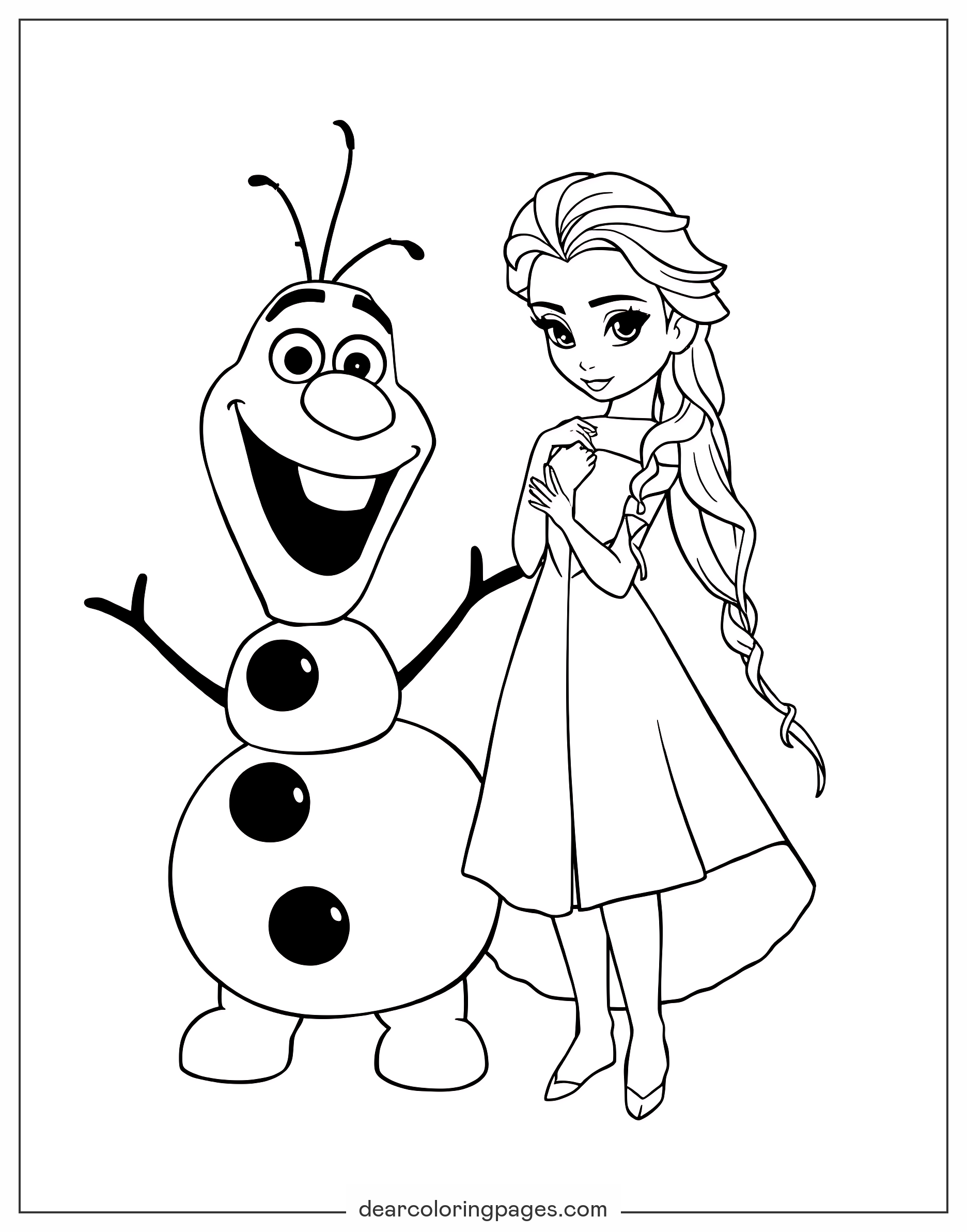 Jack And Elsa Coloring Pages Jack And Elsa Coloring Pages
