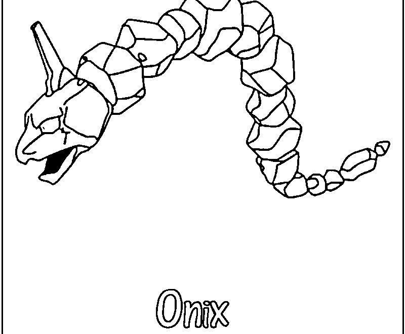 Onix Coloring Page