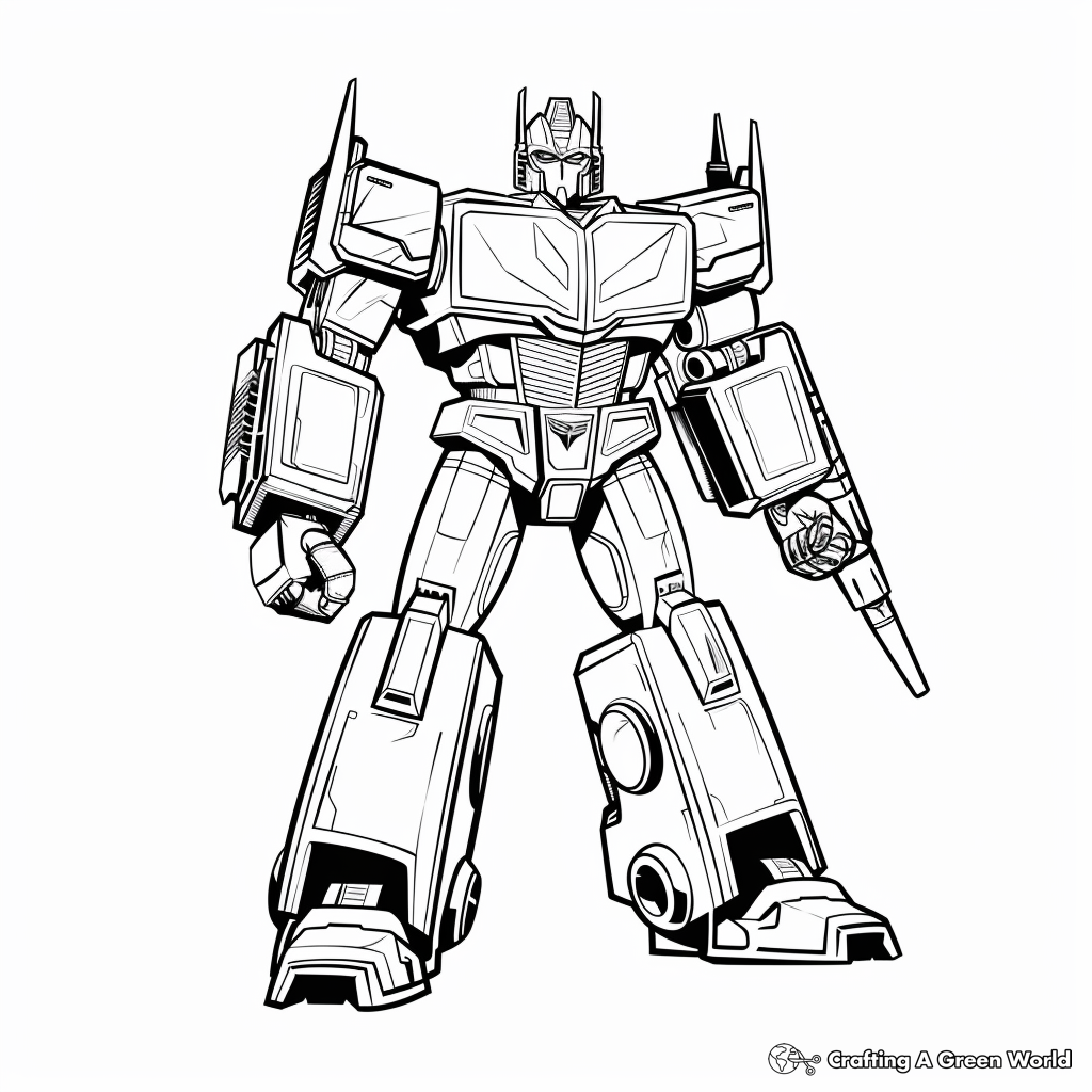 Transformers 4 Optimus Prime Coloring Pages Transformers 4 Optimus Prime Coloring Pages