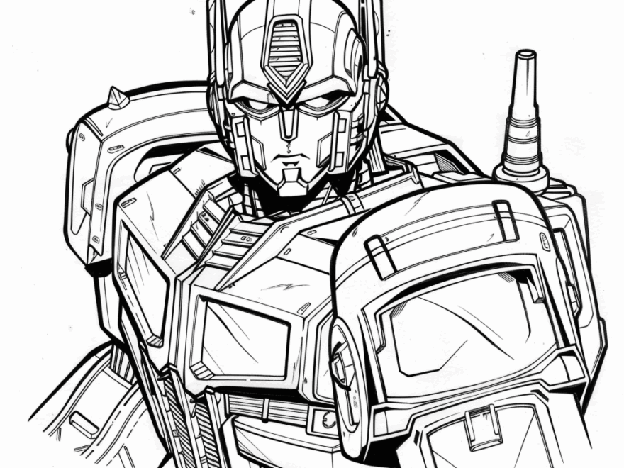Optimus Prime Coloring Pages Free Printable