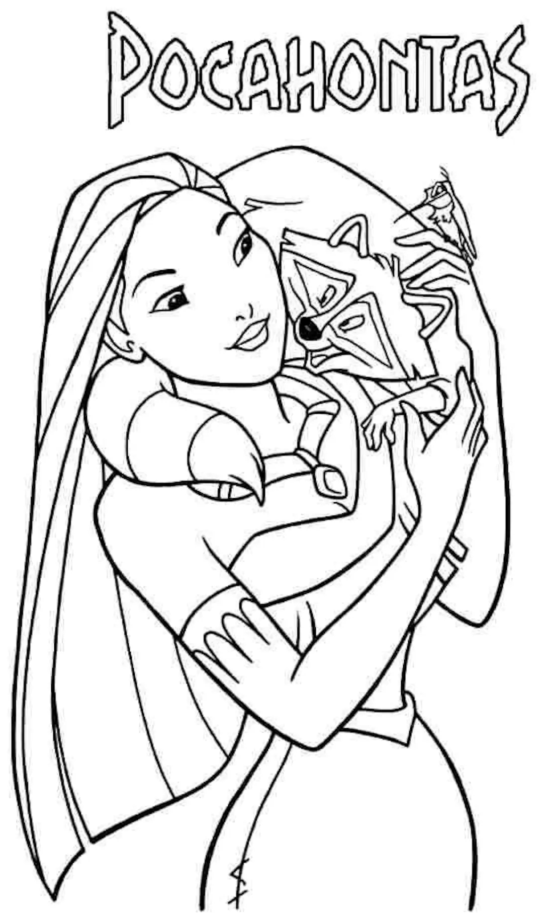Pcahontas Coloring Book Etsy