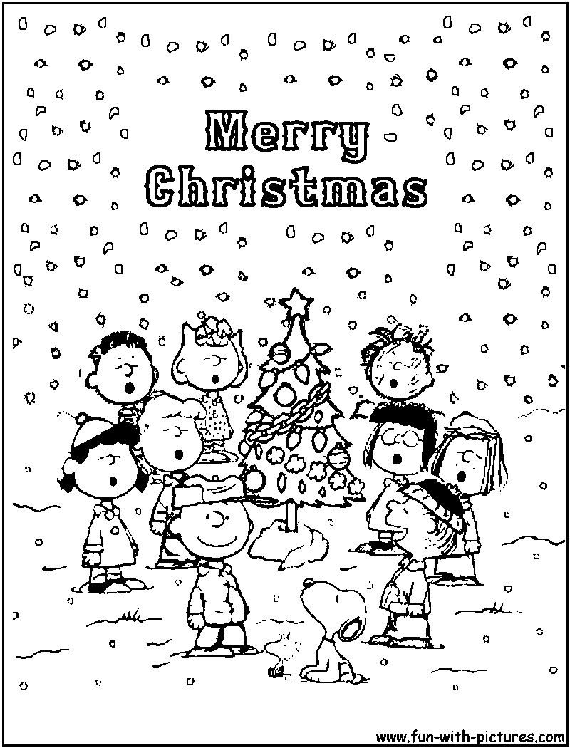 Peanuts Christmas Coloring Page Peanuts Christmas Coloring Page